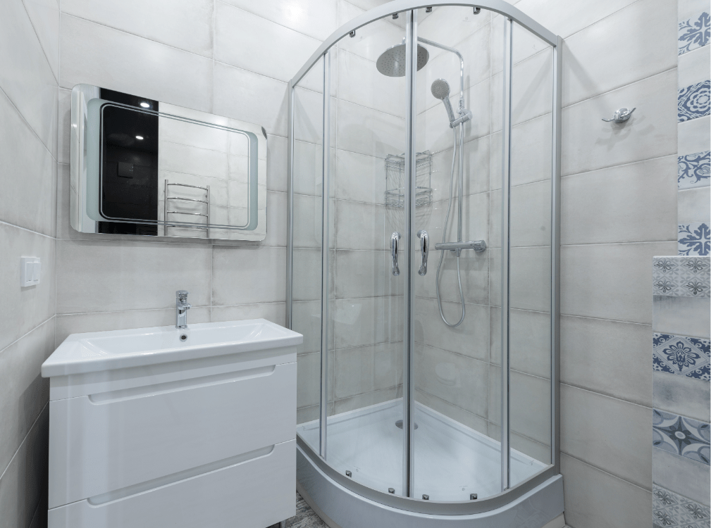A shower pod successfully installed, easy to clean and maintain