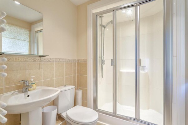 Modern Shower Pods with sliding glass doors and compact design in a clean, contemporary bathroom.